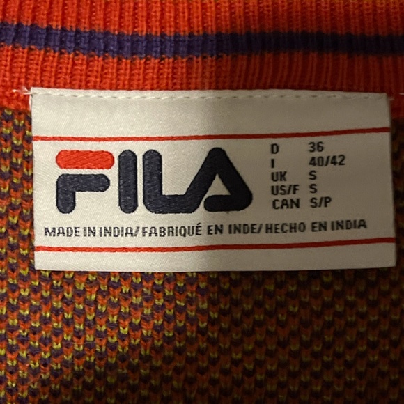 FILA UO Exclusive Darby Argyle Sweater Vest small - Picture 6 of 6